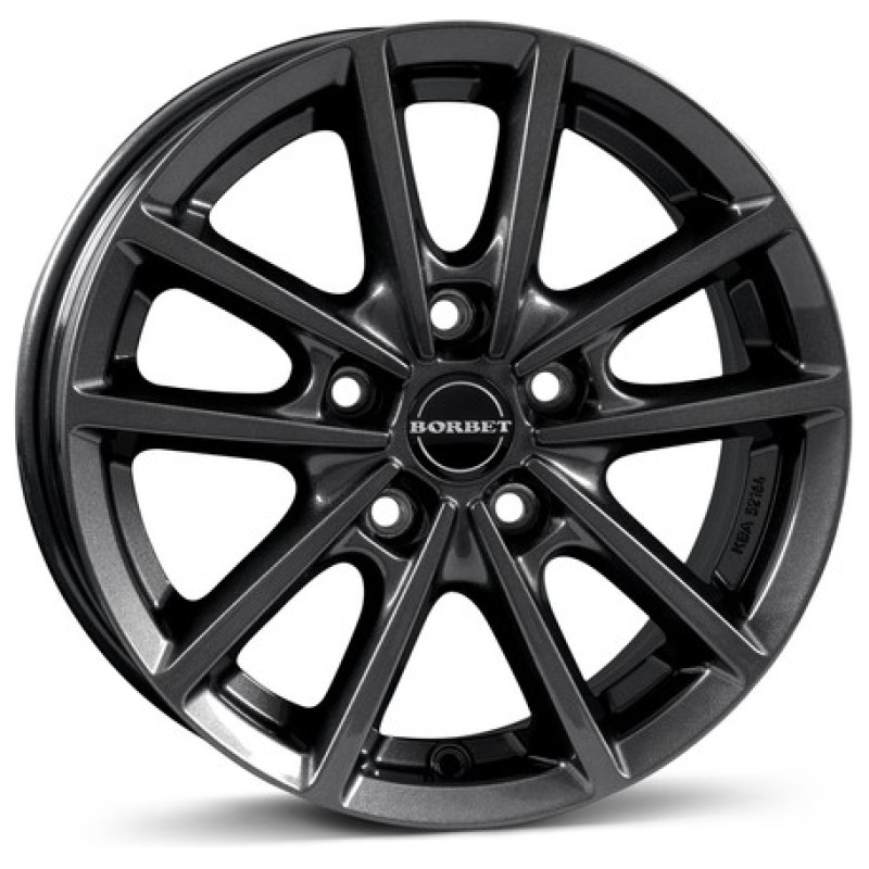 Janta aliaj Borbet W 6.0x15 5x112 ET43 MAG - mistral anthracite glossy