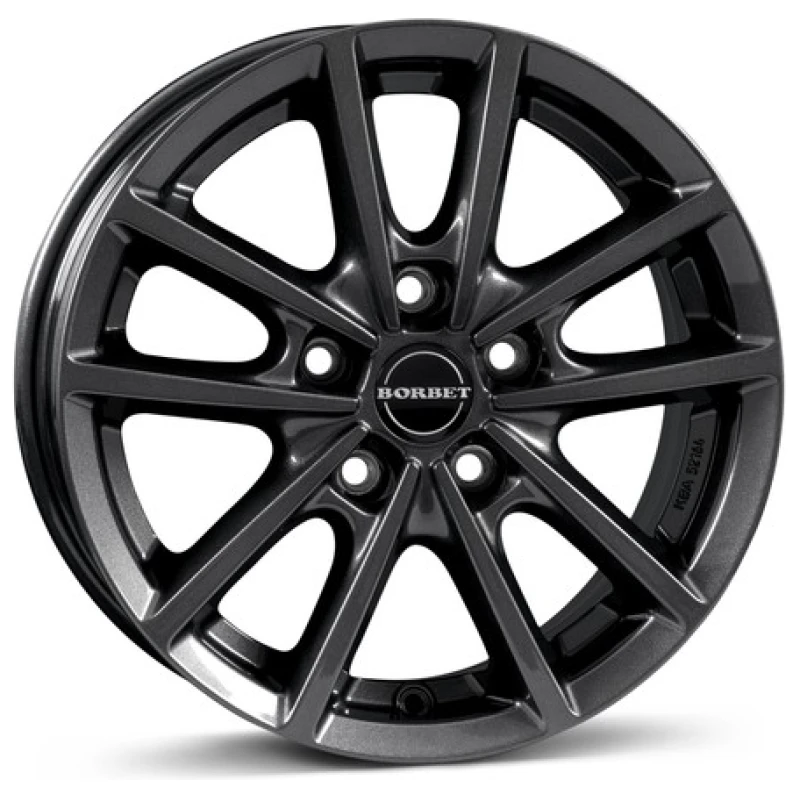 Janta aliaj Borbet W 6.0x15 5x112 ET43 MAG - mistral anthracite glossy