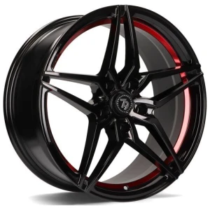 Janta aliaj seventy9 SV-A 8.0x18 5x120 ET30 BGRIL- Black Glossy Red Inner Lip