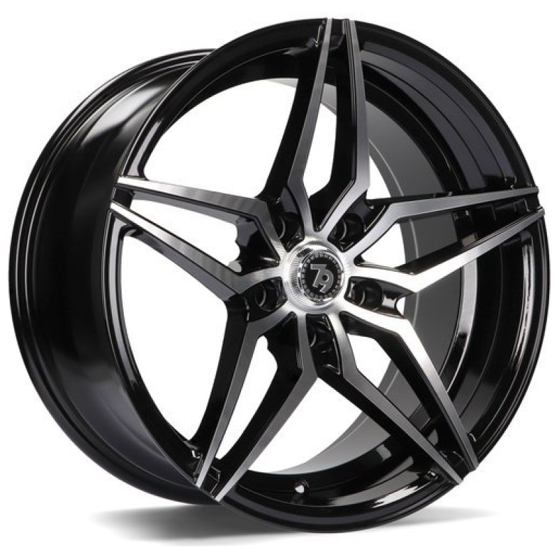 Janta aliaj seventy9 SV-A 9.0x18 5x120 ET35 BFP - Black Front Polished
