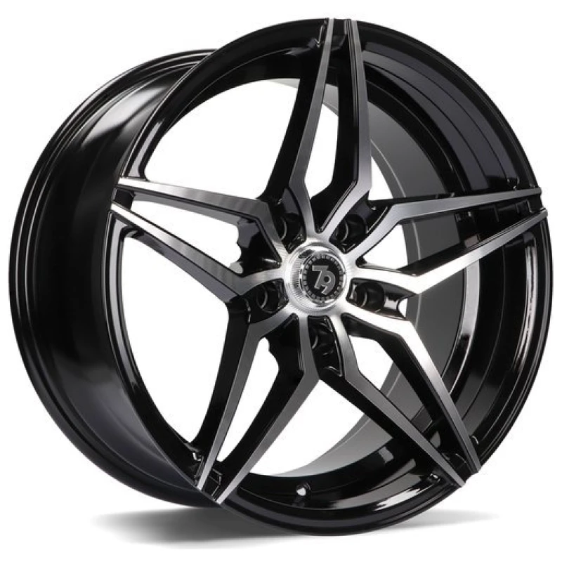 Janta aliaj seventy9 SV-A 9.0x18 5x120 ET35 BFP - Black Front Polished