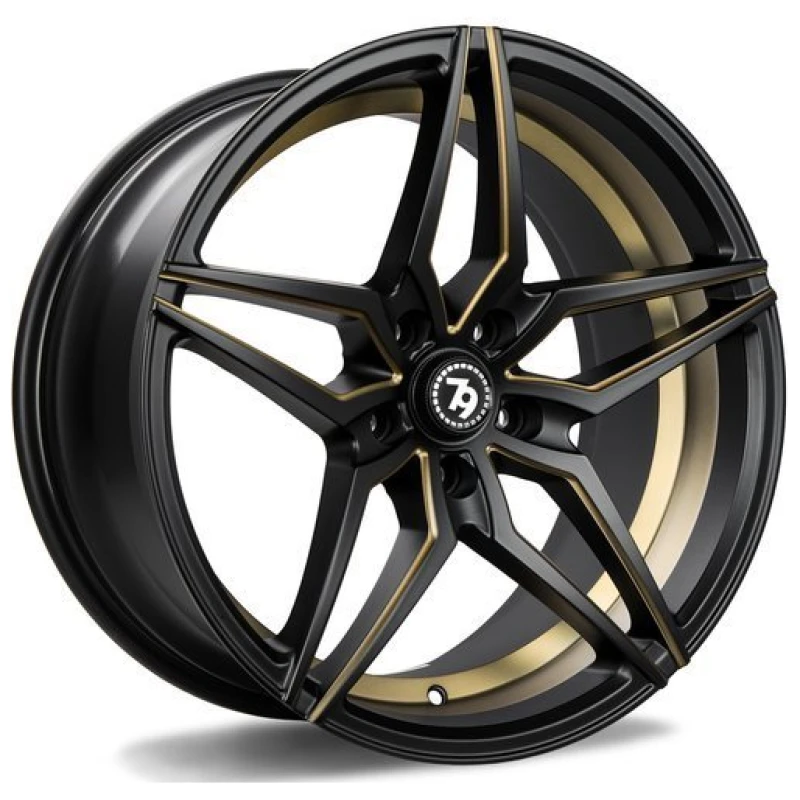 Janta aliaj seventy9 SV-A 9.0x18 5x120 ET35 DMBMG - Deep Matt Black Milled Gold