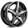 Janta aliaj Carbonado Crow 5.5x13 4x100 ET30 BFP - Black Front Polished