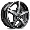 Janta aliaj Carbonado Crow 5.5x13 4x100 ET30 BFP - Black Front Polished