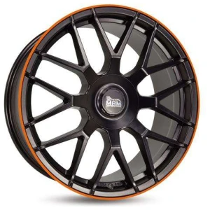 Janta aliaj MAM Leichtmetallräder GT1 8.0x18 5x100 ET45 MBLO - Matt black lip orange