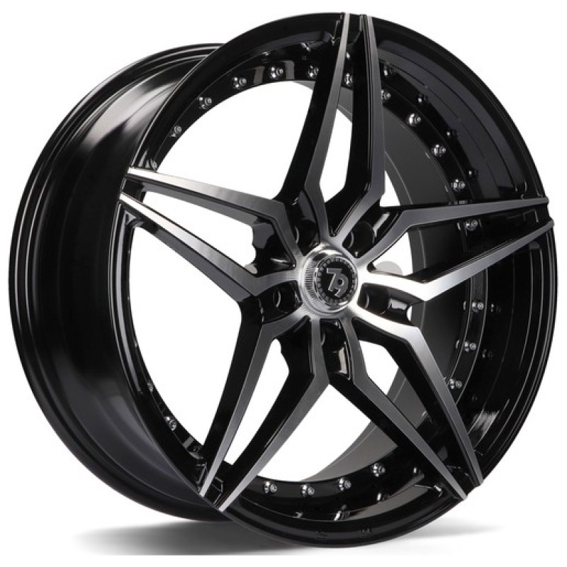 Janta aliaj seventy9 SV-AR 9.5x19 5x120 ET35 BFP - Black Front Polished