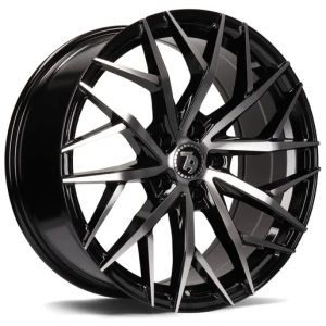 Janta aliaj seventy9 SV-C 8.0x18 5x100 ET40 BFP - Black Front Polished