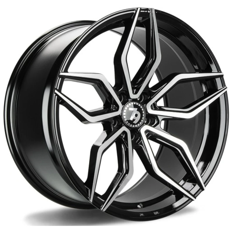 Janta aliaj seventy9 SCF-D 9.0x18 5x112 ET38 BFP - Black Front Polished
