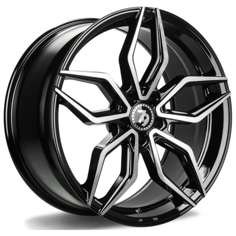 Janta aliaj seventy9 SCF-D 8.5x19 5x112 ET35 BFP - Black Front Polished
