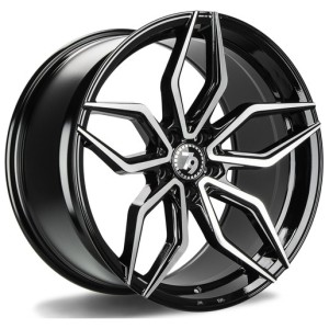 Janta aliaj seventy9 SCF-D 9.5x19 5x120 ET35 BFP - Black Front Polished