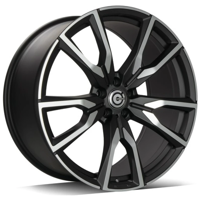 Janta aliaj Carbonado Pain 10.5x22 5x112 ET43 MBFP - Matt Black Front Polished