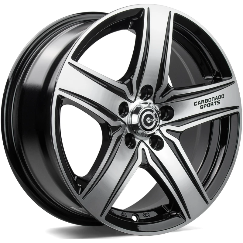 Janta aliaj Carbonado GTRSPORTS1 6.5x15 5x112 ET38 BFP - Black Front Polished