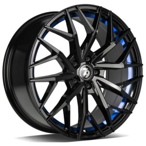 Janta aliaj seventy9 SV-C 8.5x19 5x112 ET30 BGBIL - Black Glossy Blue Inner Lip