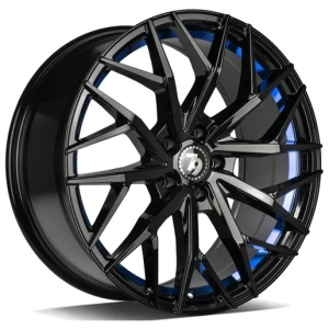 Janta aliaj seventy9 SV-C 8.5x19 5x112 ET30 BGBIL - Black Glossy Blue Inner Lip