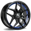 Janta aliaj seventy9 SV-B 9.5x19 5x112 ET38 BGBIL - Black Glossy Blue Inner Lip