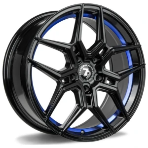 Janta aliaj seventy9 SV-B 9.5x19 5x112 ET38 BGBIL - Black Glossy Blue Inner Lip