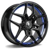 Janta aliaj seventy9 SV-B 10.0x20 5x120 ET40 BGBIL - Black Glossy Blue Inner Lip