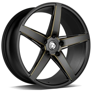 Janta aliaj seventy9 SV-N 8.5x19 5x120 ET30 BGGR - Black Matt Milled Gold