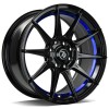 Janta aliaj seventy9 SCF-F 7.0x15 4x100 ET35 BGBIL - Black Glossy Blue Inner Lip