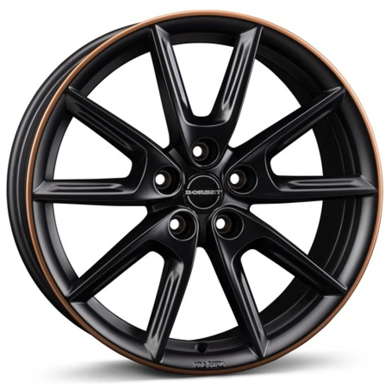 Janta aliaj Borbet LX18 8.0x18 5x112 ET48 BMRC - Black Matt Rim Copper