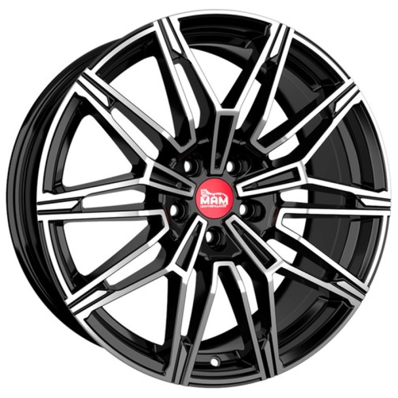Janta aliaj MAM Leichtmetallräder B3N 8.5x19 5x120 ET35 BFP - Black Front Polished