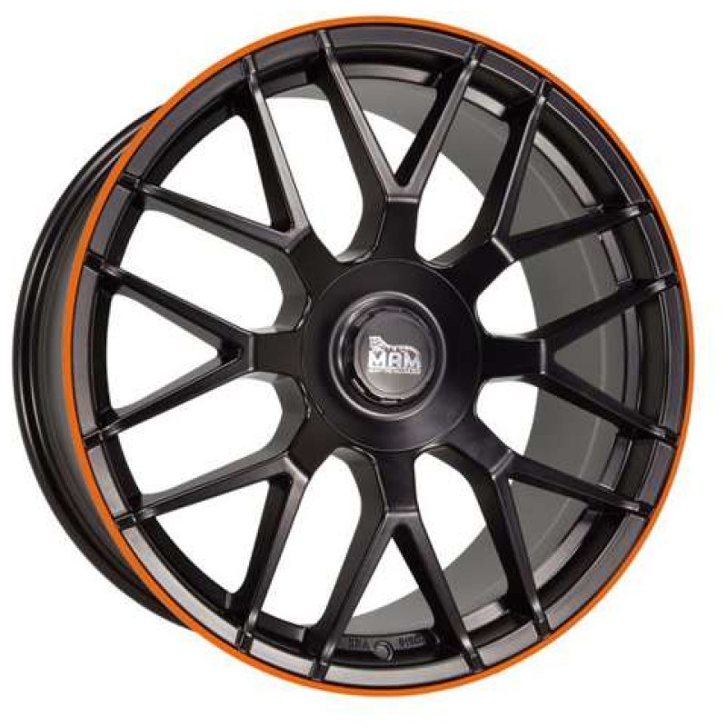 Janta aliaj MAM Leichtmetallräder GT1 8.5x19 5x108 ET45 MBLO - Matt black lip orange