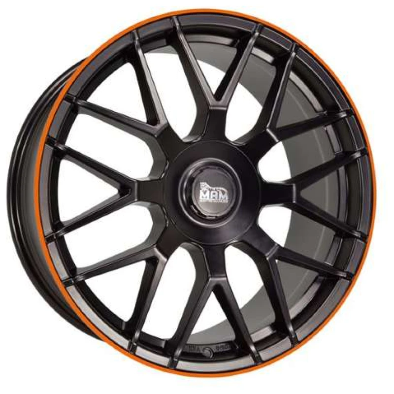 Janta aliaj MAM Leichtmetallräder GT1 8.5x19 5x108 ET45 MBLO - Matt black lip orange
