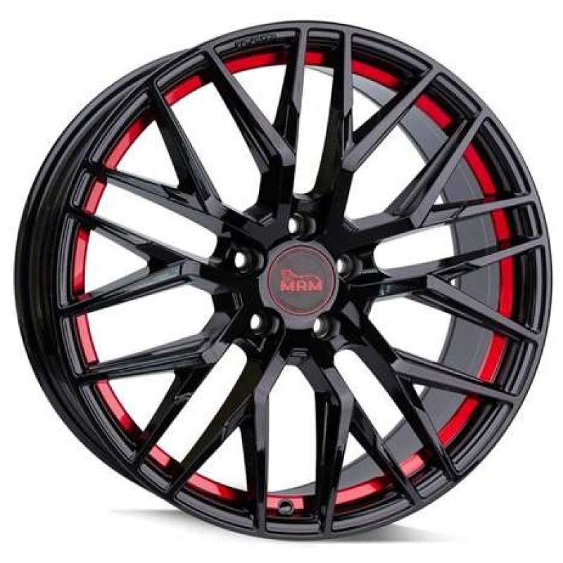 Janta aliaj MAM Leichtmetallräder RS4 8.5x19 5x112 ET30 BPRI - Black Painted Red Inside