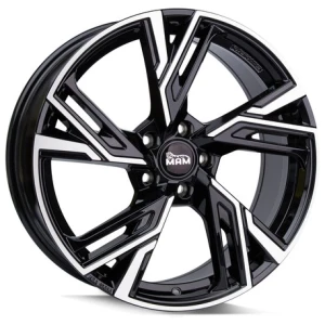 Janta aliaj MAM Leichtmetallräder RS5 8.5x19 5x108 ET45 BFP - Black Front Polished