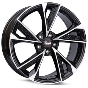 Janta aliaj MAM Leichtmetallräder RS6 8.5x19 5x108 ET45 BFP - Black Front Polished