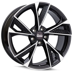 Janta aliaj MAM Leichtmetallräder RS6 8.5x19 5x108 ET45 BFP - Black Front Polished