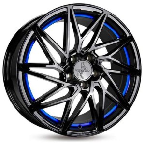 Janta aliaj Keskin Tuning KT20 8.5x20 5x112 ET45 BPBI - Black Painted Blue Inside