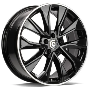 Janta aliaj Carbonado Gasworks 7.0x17 5x100 ET40 BGLP - Black Glossy Lip Polished