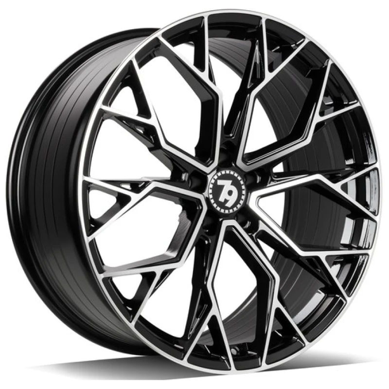 Janta aliaj seventy9 SCF-H 9.5x21 5x112 ET25 BFP - Black Front Polished