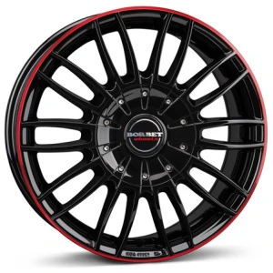 Janta aliaj Borbet CW3 7.5x18 5x120 ET35 BGRR - black glossy red ring