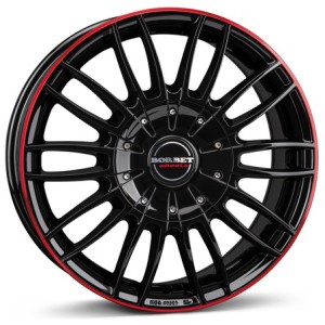 Janta aliaj Borbet CW3 7.5x18 5x118 ET53 BGRR - black glossy red ring