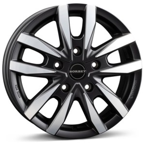 Janta aliaj Borbet CW5 6.5x16 5x160 ET60 BPM - black polished matt