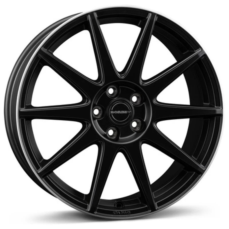 Janta aliaj Borbet GTX 8.0x19 5x108 ET42 BMRS - black matt rim silver