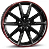 Janta aliaj Borbet LX19 8.0x19 5x112 ET44 BGRR - Black Glossy Rim Red