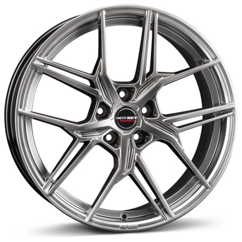 Janta aliaj Borbet QX 8.0x19 5x112 ET44 HBS - hyper black silver