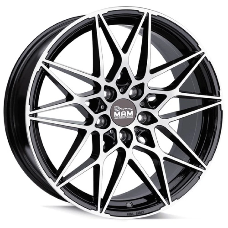 Janta aliaj MAM Leichtmetallräder B2N 8.5x19 5x120 ET35 BFP - Black Front Polish