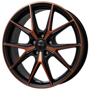 Janta aliaj Brock B40 8.0x19 5x112 ET45 BOM - Black Orange Matt