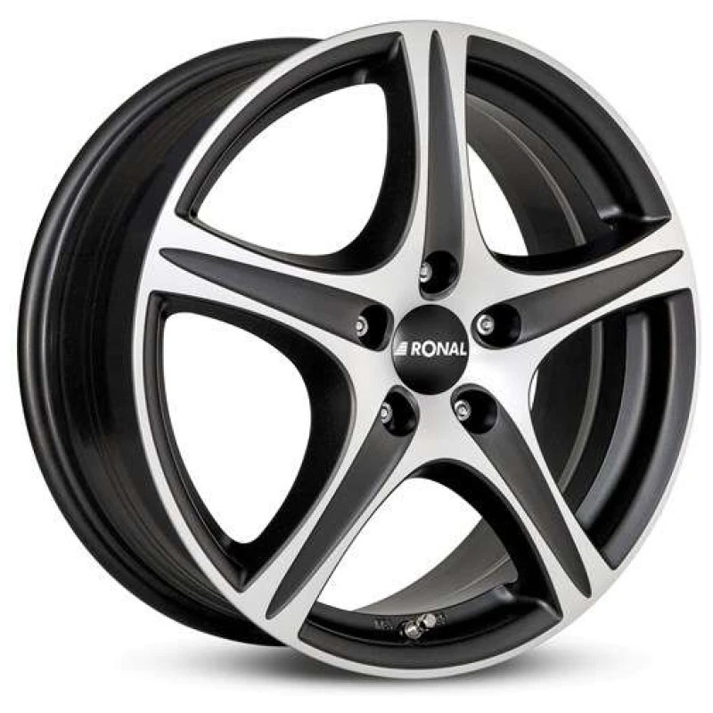 Janta aliaj Ronal R56 7.0x17 5x108 ET50 MBF - Mattschwarz-Frontkopiert