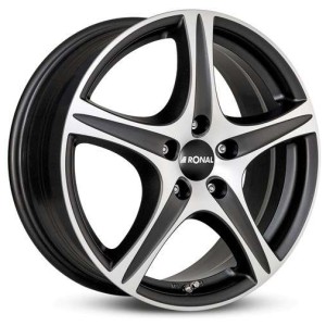 Janta aliaj Ronal R56 8.0x18 5x100 ET35 MBF - Mattschwarz-Frontkopiert