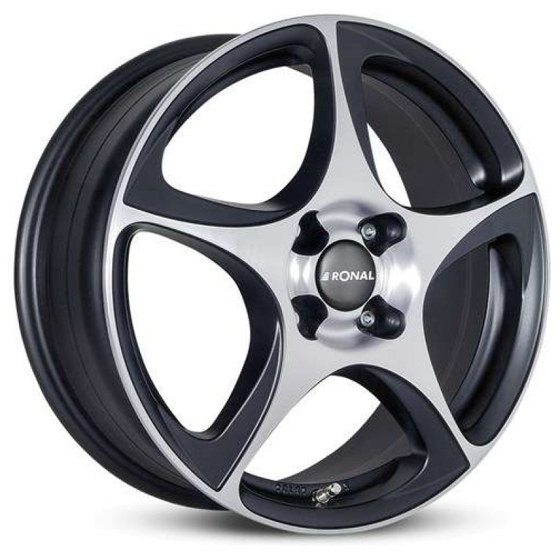 Janta aliaj Ronal R53 7.0x17 4x100 ET40 MBF - Mattschwarz-Frontkopiert