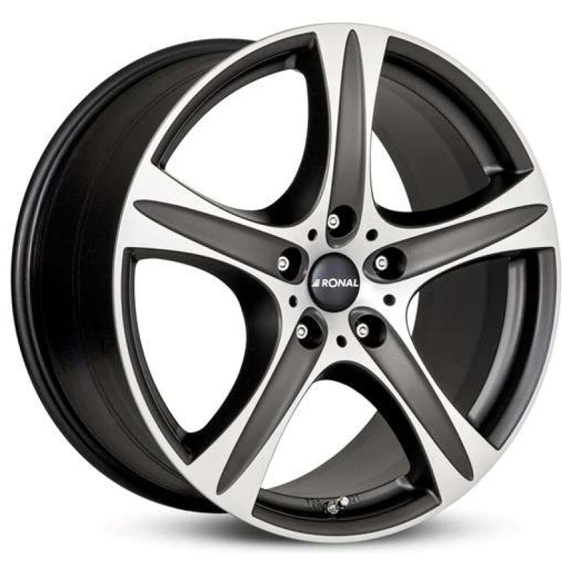 Janta aliaj Ronal R55 9.0x19 5x112 ET30 MBF - Mattschwarz-Frontkopiert