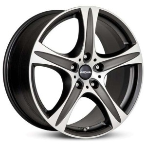 Janta aliaj Ronal R55 9.0x19 5x112 ET55 MBF - Mattschwarz-Frontkopiert