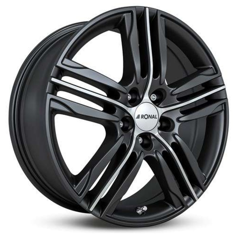 Janta aliaj Ronal R57 7.5x17 5x105 ET42 MBF - Mattschwarz-Frontkopiert