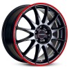 Janta aliaj Ronal R54 7.0x16 5x112 ET35 MCR - Jetblack-Red Rim