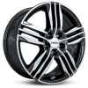 Janta aliaj Ronal R57 7.5x18 5x100 ET45 BF - Schwarz-Frontkopiert